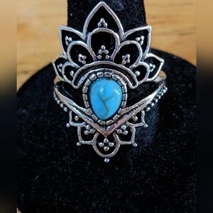 New Vintage Jewelry Geometric Irregular Hollow Ring, T1B7C, T4